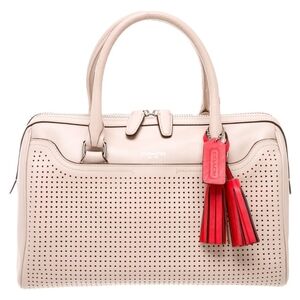 Coach legacy Haley perforated leather satchel